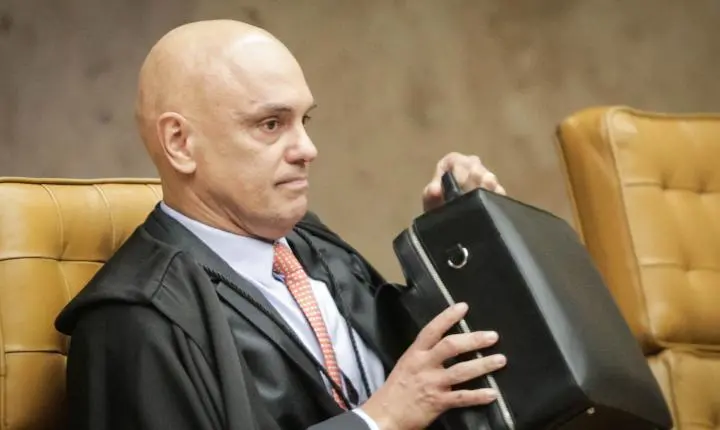 Moraes faz pronunciamento no STF após perder relatoria de inquérito