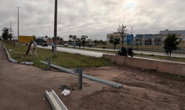 Obras do viaduto em Valparaíso de Goiás avançam com abertura de retornos temporários na BR-040