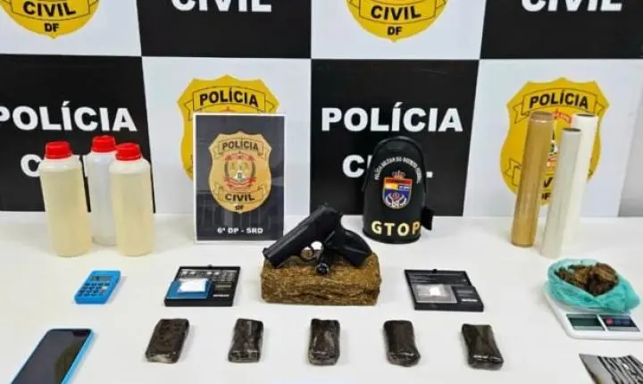 PCDF prende quatro por tráfico e apreende mais de R$ 150 mil em drogas e bens