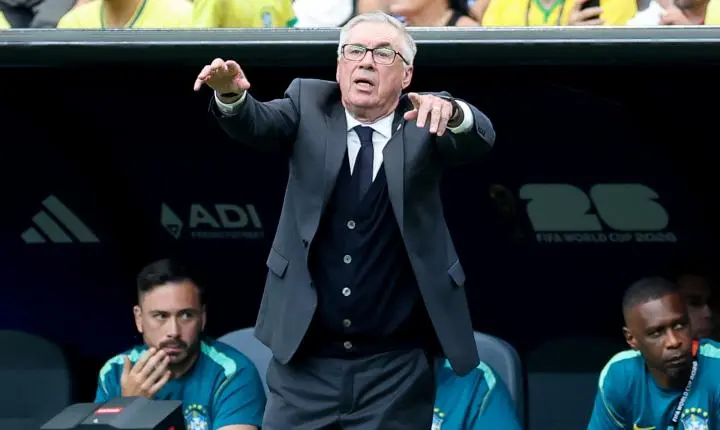 Ancelotti expressa orgulho pelo desempenho da Seleção Brasileira na Copa