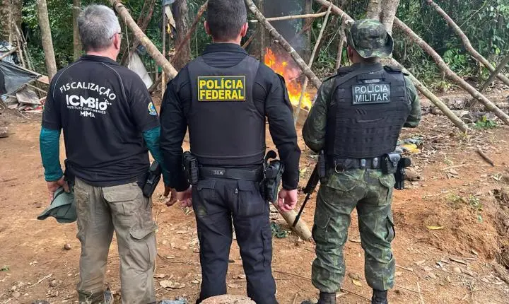 Polícia Federal intensifica combate a garimpo ilegal no Amapá e Pará