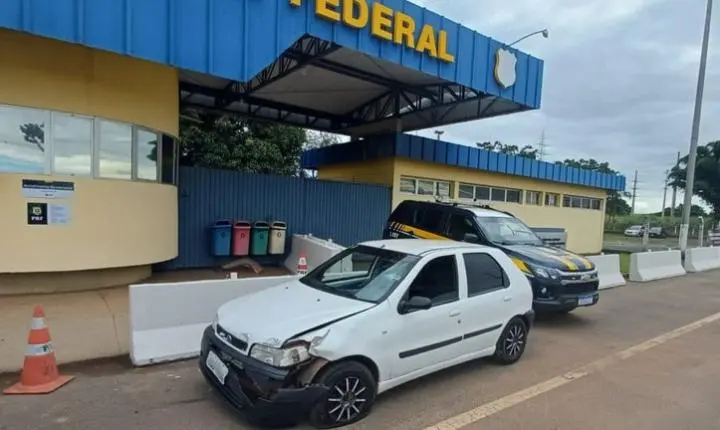 Motorista embriagado é detido pela PRF após perseguição e colisão na BR-060