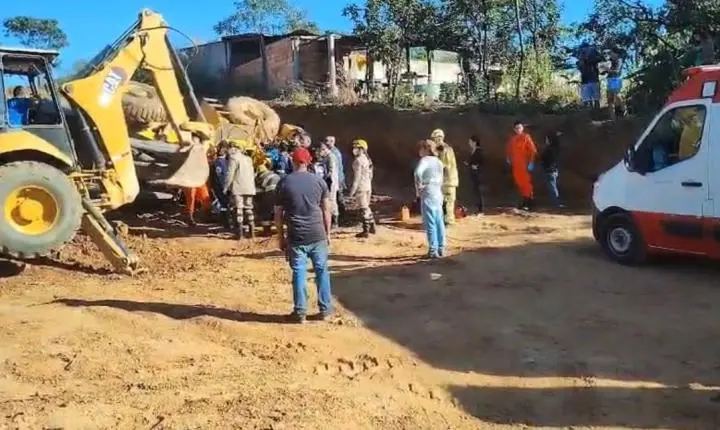 Trabalhador tem pernas esmagadas por retroescavadeira em acidente no Entorno