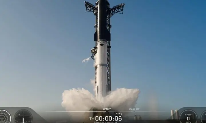 SpaceX lança o foguete Starship em seu 13º voo experimental no Texas