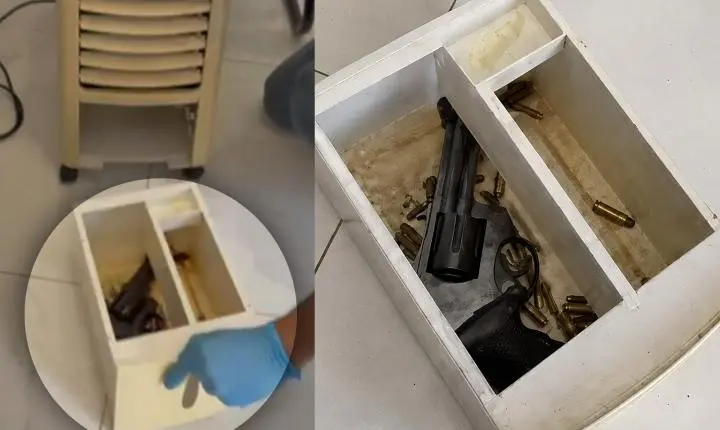 Suspeito de duplo homicídio em condomínio do DF escondia arma em ar-condicionado