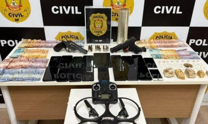 Operação policial prende traficante que utilizava drone para vigiar agentes no DF