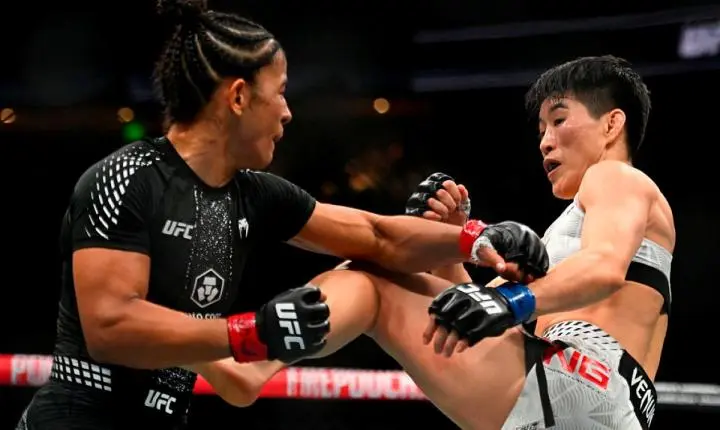Natália Silva supera Wang Cong no UFC 332 e fatura o cinturão peso mosca