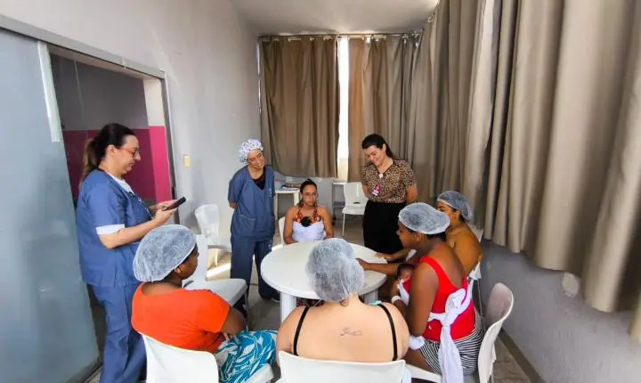 Varanda canguru orienta mães sobre prevenção de infecções em Goiânia
