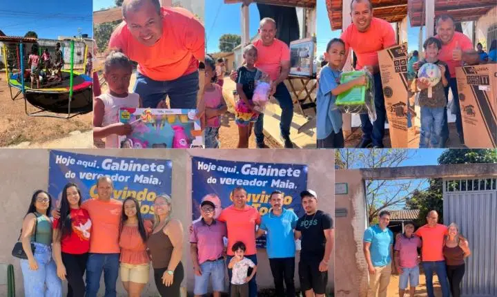 Vereador Maia organiza ação social para crianças no Parque Residencial Faro