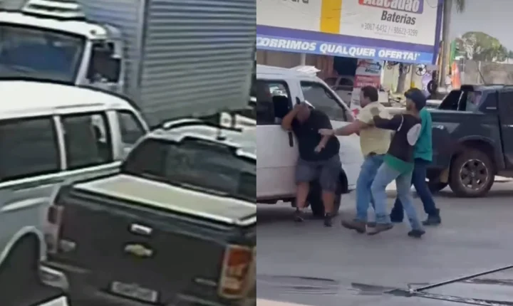 Briga de trânsito em Goiânia termina com uso de facão e capacetadas