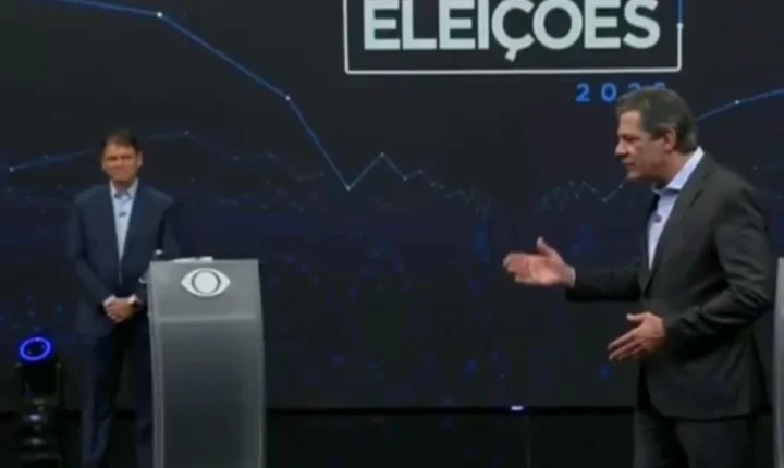 Debate em SP: Haddad e Tarcísio batem boca sobre tráfico e clima esquenta