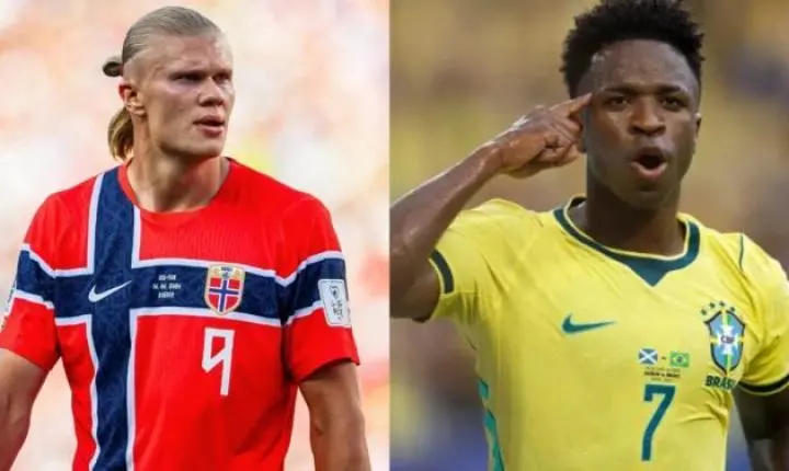 Vini Jr. e Haaland brilham antes do confronto decisivo nas oitavas da Copa do Mundo