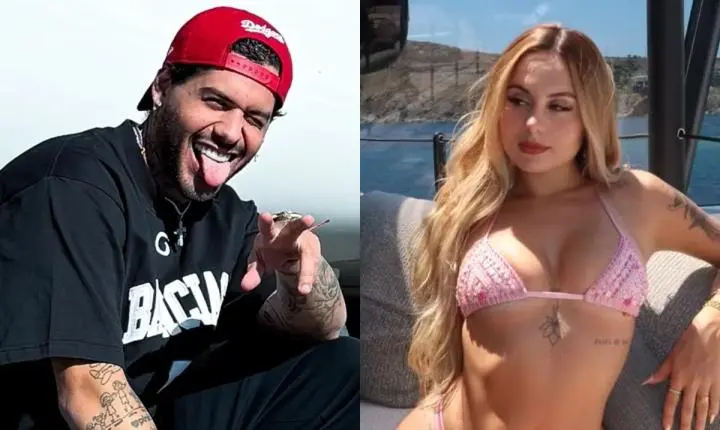 Zé Felipe é visto aos beijos com a influenciadora Lara Jucah no Rio